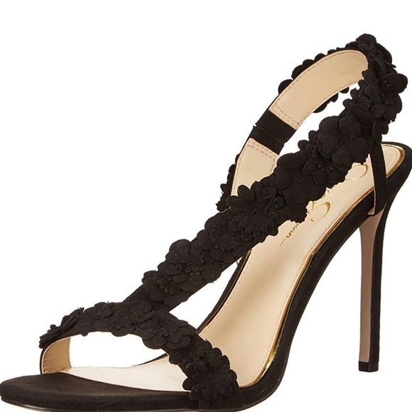 Jessica Simpson Womens Jessin Embellished Dress Sandals Suze 9M - Picture 1 of 8